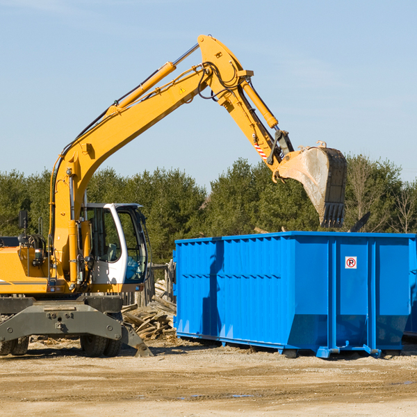 can i choose the location where the residential dumpster will be placed in Blocker OK